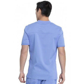 Blouse Médicale Homme 3 Poches Bleu Ciel Dos- DICKIES MEDICAL