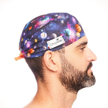 Calot Médical Unisexe 100% Coton à Motifs Galaxie CHRYSVAL
