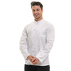 Veste de Cuisine Homme Nevada Blanche à Manches Longues - MANELLI
