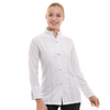 Veste de Cuisine Femme Marbella Manches Longues Blanche - MANELLI