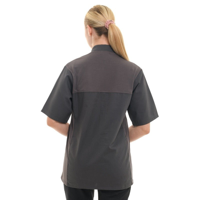 Malaga manches courtes gris dos