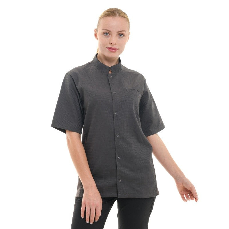 Malaga manches courtes gris face