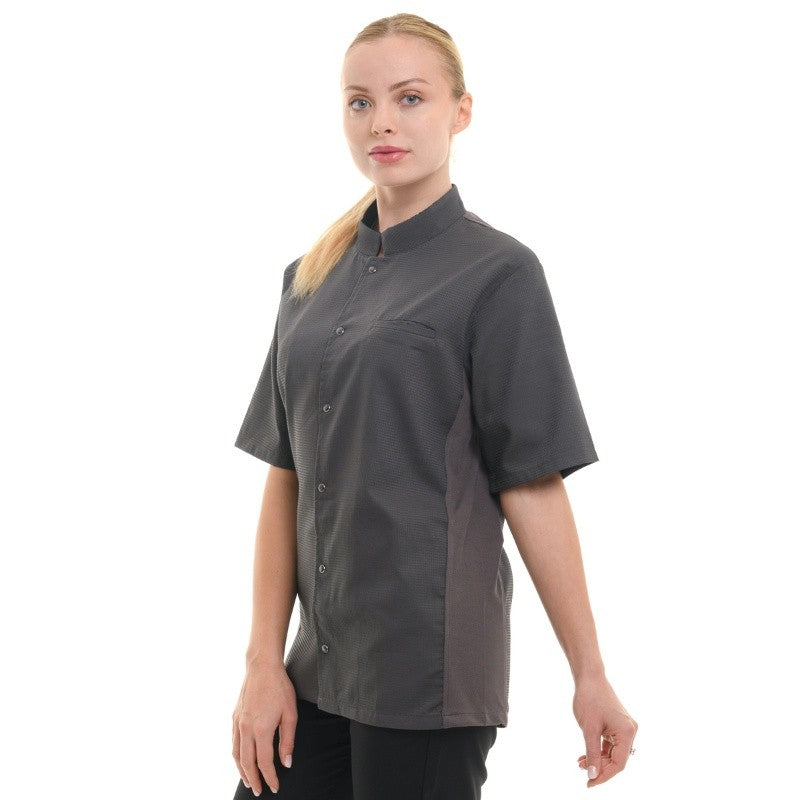 Malaga manches courtes gris profil