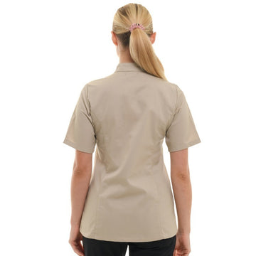 California beige manches courtes dos