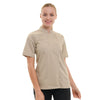 Veste de Cuisine Femme Californie Manches Courtes Beige - MANELLI