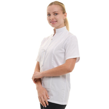 Marbella blanc manches courtes profil