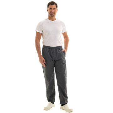 Silhouette Pantalon de Travail Ceinture Élastique Carros Gris - MANELLI