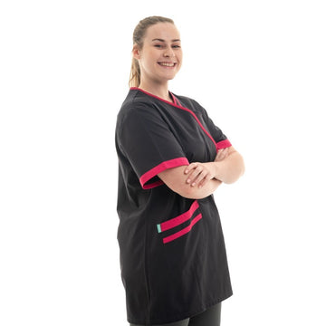 Tunique Manches Courtes Femme Lilee Gris / Rose