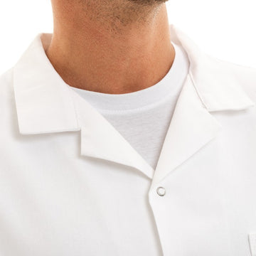 Zoom col blouse chimie 100% Coton
