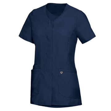 Tunique Médicale Légère Femme Manches Courtes Bleu Nuit BP®