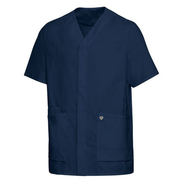 Tunique Médicale Légère Unisexe Manches Courtes Bleu Nuit BP