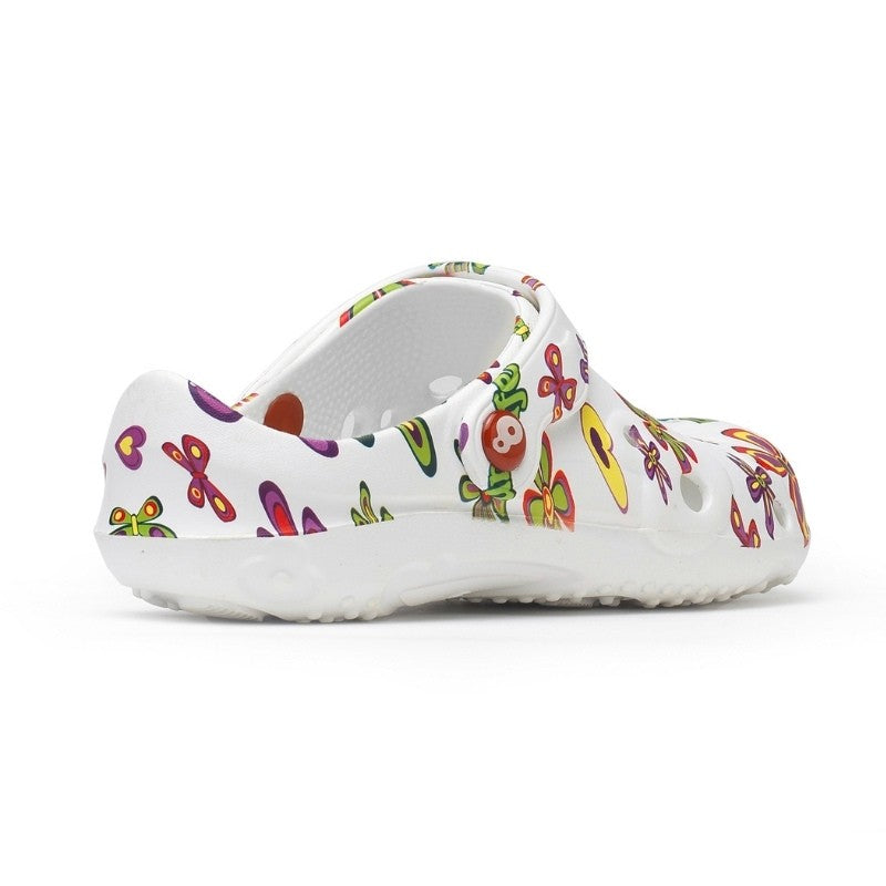 Sabots médicaux femme motif fleurs Globule profil