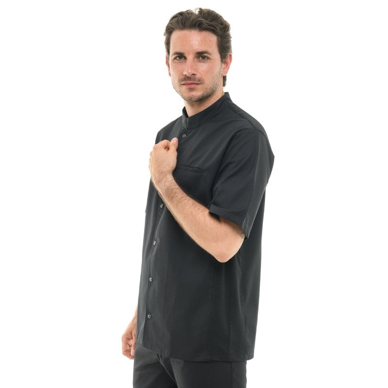 Veste de Cuisine Nevada Manches Courtes Noir