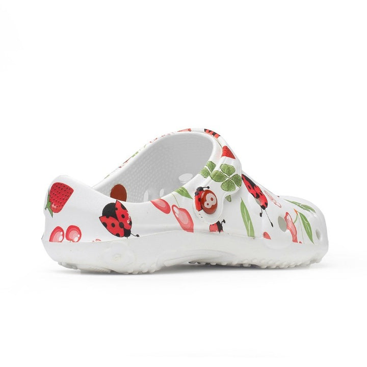 Sabot médical schu'zz globule femme imprimé fraises profil