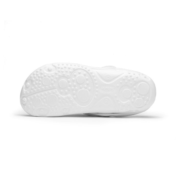 Sabot médical polaire chaud blanc globule semelles