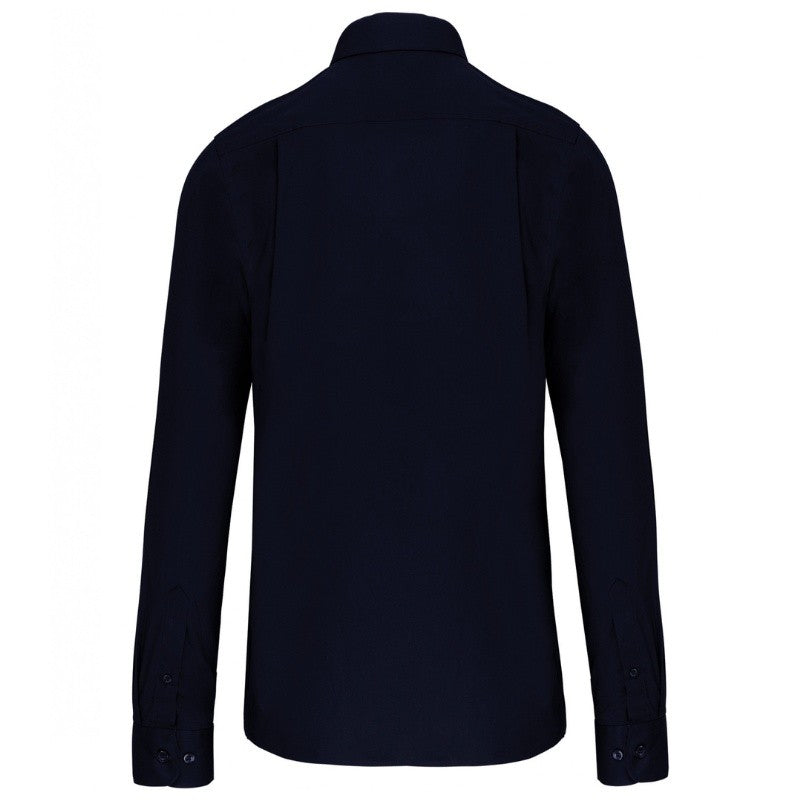 Dos Chemise de Serveur Bleu Marine