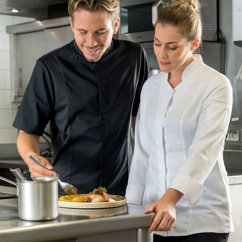 Veste de Cuisine Blanche Manches Longues Femme ABELLA - ROBUR