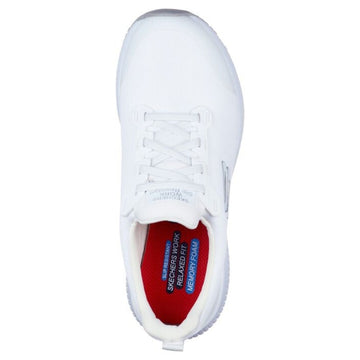 Basket de travail Skechers Squad blanche vue de haut