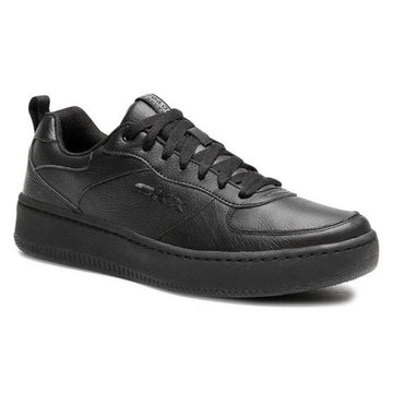 baskets skechers homme noire tige cuir