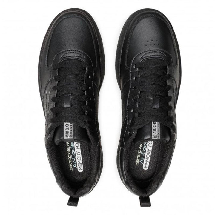 paire de baskets skechers homme noire vue de haut