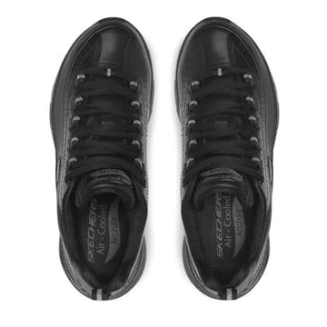 baskets de travail noire skechers femme vue de haut
