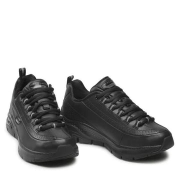Sneakers de travail noire skechers femme vue d'ensemble