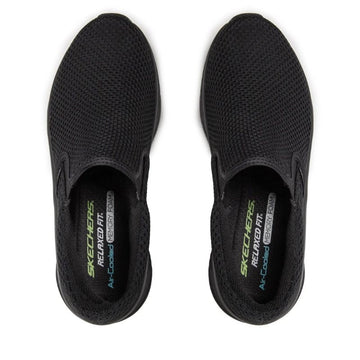 Chaussures homme noires de travail avec semelle à mémoire de forme