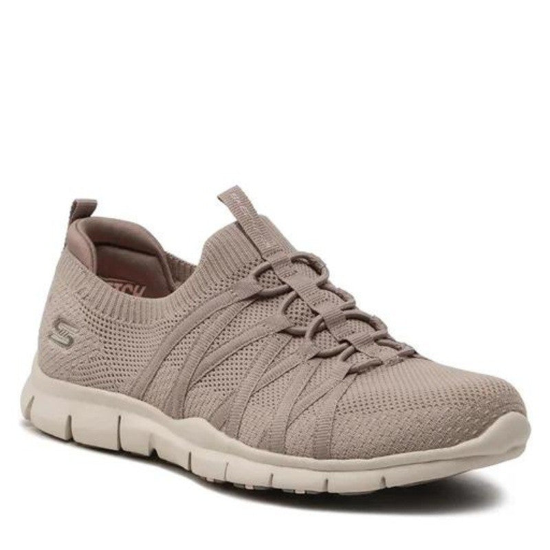 baskets Skechers Femme Taupe