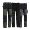 Pantalon de Travail Homme Extensible 4 Sens Hector Kaki et Noir - HEROCK