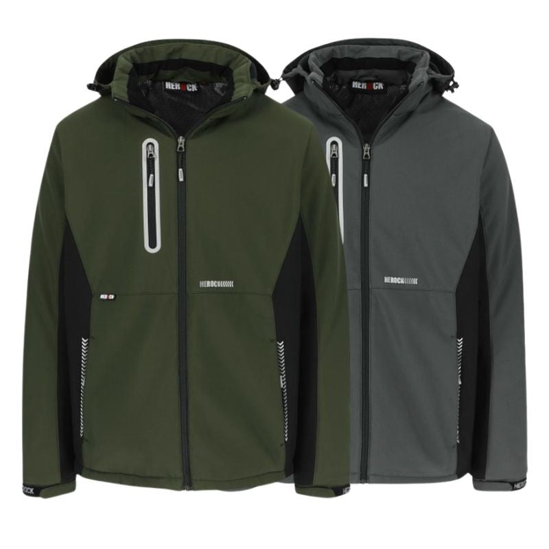 Veste de Travail Homme Softshell Doublée Micro-Polaire Taris Kaki - HEROCK modèle 23MJC2101DK
