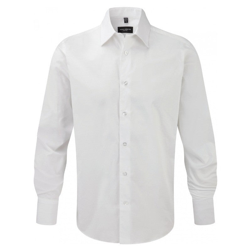 Chemise de Serveur Stretch Manches Longues Blanche - RUSSELL