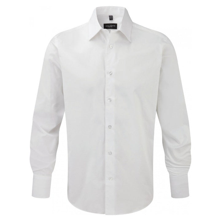 Chemise de Serveur Stretch Manches Longues Blanche - RUSSELL