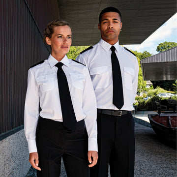Chemisier femme pilote avec chemise homme pilote
