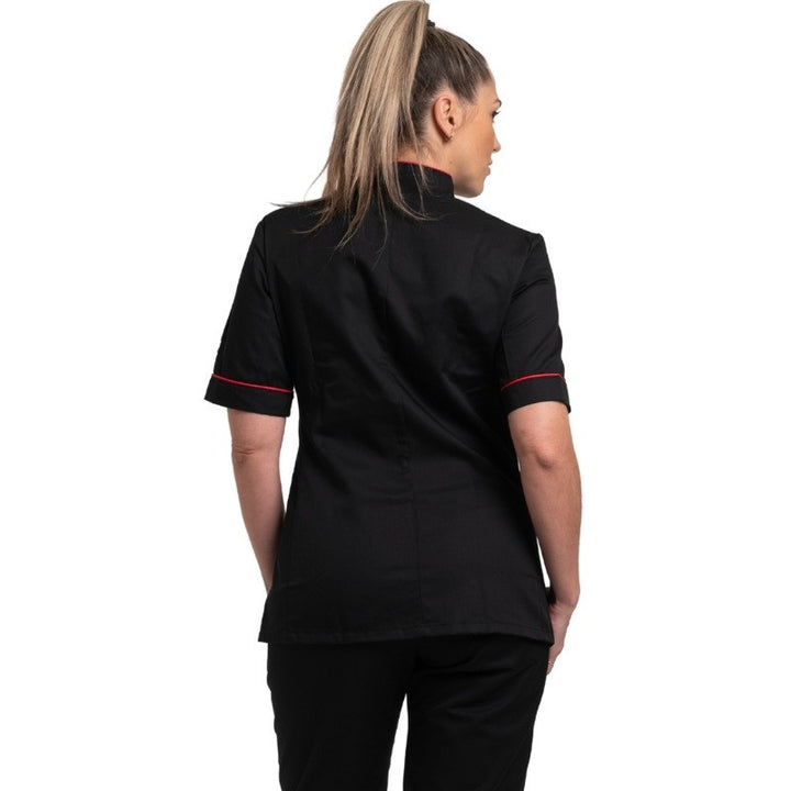 Dos de la veste de cuisine Anna manches courtes