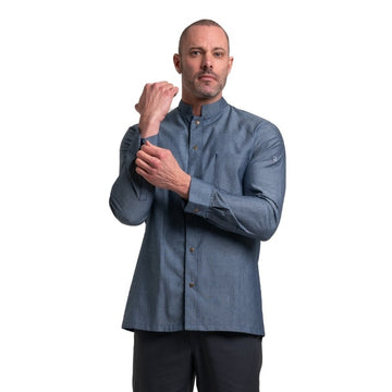 Veste de cuisine Robur en jean avec détail manches