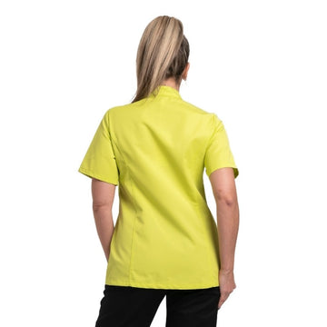 Dos veste de cuisine couleur anis à manches courtes par Manelli