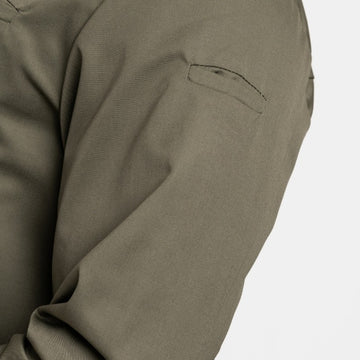Zoom sur la poche de la manche gauche de la Veste de Cuisine Homme Texas Manches Longues Kaki