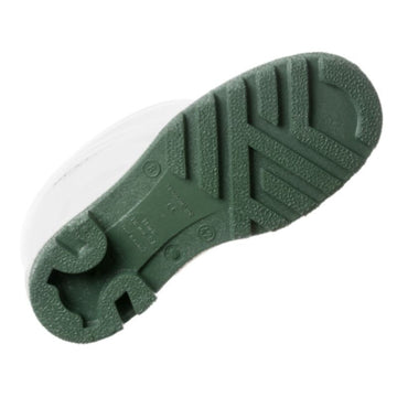 Semelle Bottes de Cuisine PVC avec Coque Blanc et Vert - DUNLOP