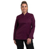 Veste de Cuisine Femme Californie Manches Longues Prune - MANELLI
