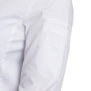 Veste de Cuisine Femme Manches Longues Blanc Flores - ROBUR - 9