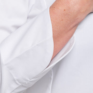 Veste de Cuisine Femme Manches Longues Blanc Flores - ROBUR - 11