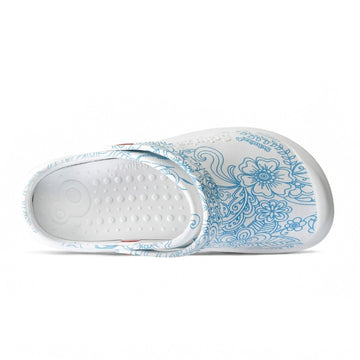 protec sabot blanc motif mandala vue de haut