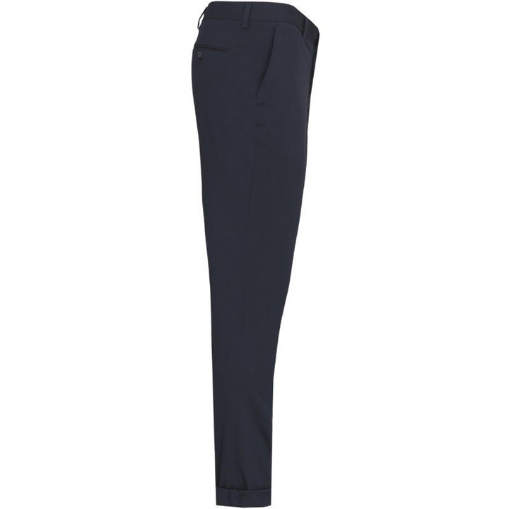 Pantalon bleu marine vu de profil
