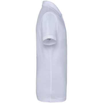 Profil Polo Enfant Manches Courtes Blanc KARIBAN