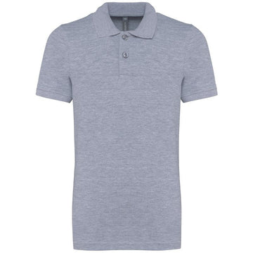 Polo Enfant Manches Courtes Gris KARIBAN Vêtements Enfants Manelli