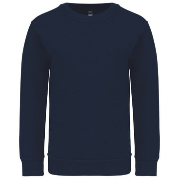 Sweat-Shirt Noir Bleu Marine Col Rond KARIBAN Vêtement enfant Manelli
