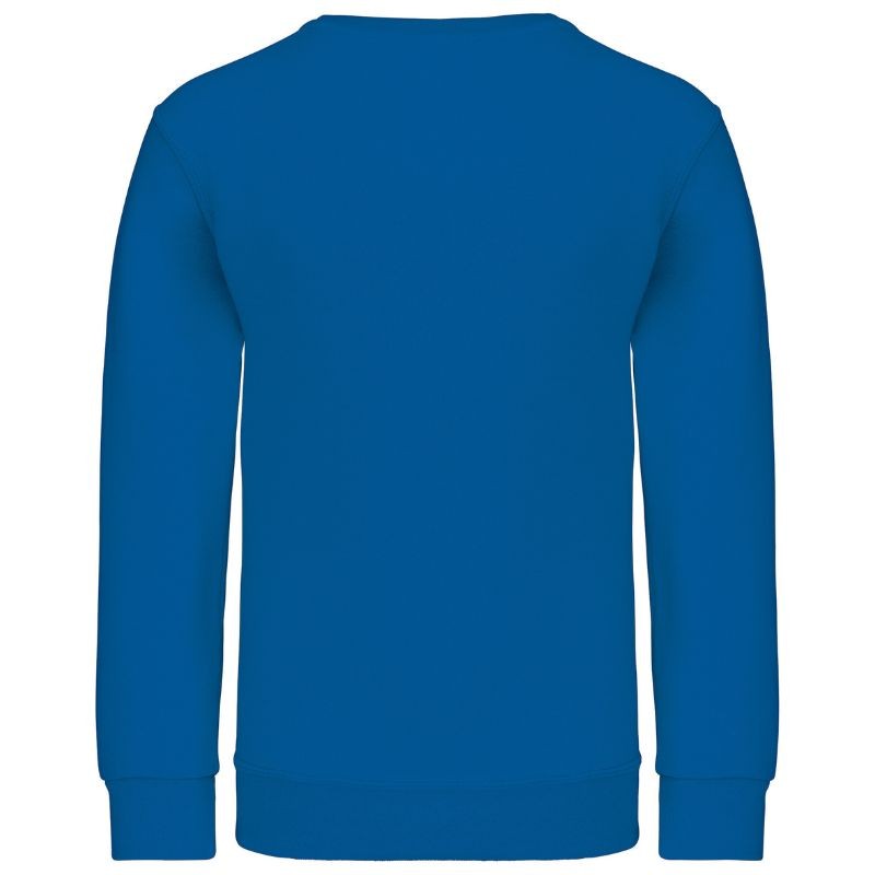 Sweat-Shirt Noir Col Rond Bleu Royal KARIBAN Vêtement enfant Manelli