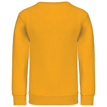 Sweat-Shirt Noir Col Rond Jaune KARIBAN Vêtement enfant Manelli