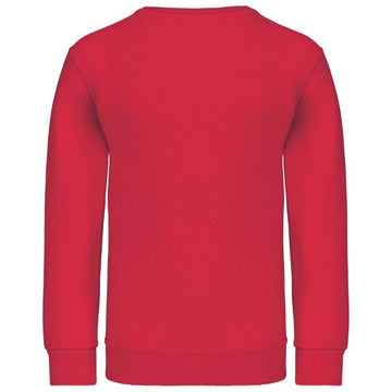 Sweat-Shirt Noir Col Rond Rouge KARIBAN Vêtement enfant Manelli