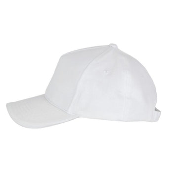 Casquette blanche pour enfant en 100% coton  sergé